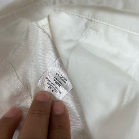 J. Crew High Waist Cream Scalloped Shorts - Picture 4 of 8